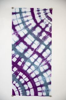 Folded Shibori mx dye on cotton